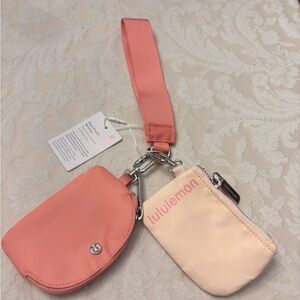 Lululemon Pink Cream and Raspberry Mist Mini Pouches - NWT